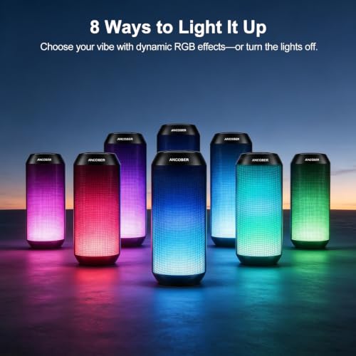 Bluetooth Speaker, Portable Wireless, 20W HD Stereo Sound, 30H Playtime - image 4