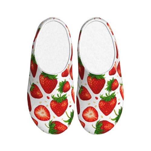 Pantoufles en peluche EdWal d'hiver chaudes et antidérapantes pour femme et homme Noir 39 EU
