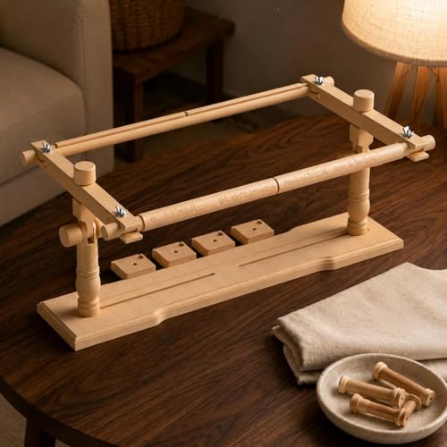 Support broderie table mains libres bois point de croix loisir