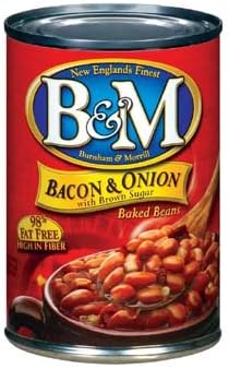 B&M 98% Fat Free Bacon & Onion With Brown Sugar Baked Beans 16 oz (Pack of 12)