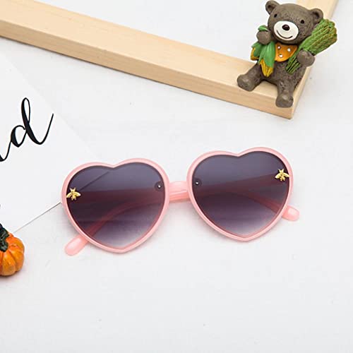 3X Colorful Lovely Heart Sunglasses Small Transparent for Children Gift Beach Party Outdoor2