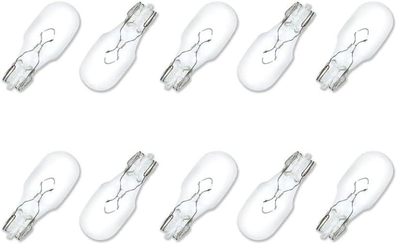Technical Precision - Replacement Bulbs for Kichler Lighting 10574CLR by Technical Precision - 18W 12V Xenon Bulb - T5 Wedge Base Landscape Light Bulbs - 2800K Warm White - 10 Pack