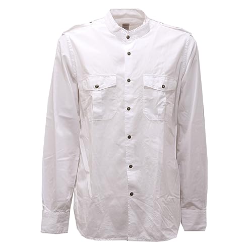 Camicia coreana uomo chemise blanche en coton pour homme moderne