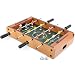 Tabletop Foosball Table- Portable Mini Table Football / Soccer Game Set with Two Balls and Score Keeper for Adults and Kids by Hey! Play!