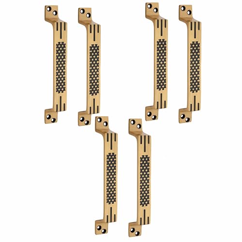 Image of Door Handle Cool Door Handles for Main Door Aluminum (7 Inch), Antique- Finish Door Handles for Home and Office for Wooden & Glass Door Handle, Pull Door Handle (Pack of 3 Pair, Dot)