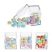 Vidillo Beads Storage Containers,12 Pack Small Plastic Box with Hinged Lid,2x2x2 Inchs Square Clear Containers Box Case for Pills Herbs Tiny Bead Earring Jewerlry Finding and More