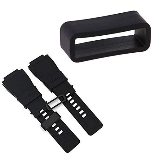 kdjsic Universele 18 mm riemlus siliconen gespsluiting ringconnector vervanging zwart voor Garmin smart - Image 4