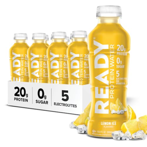 Image of Ready Clear Protein Water, Lemon Ice, 20g Whey Protein Isolate, 12 Pack