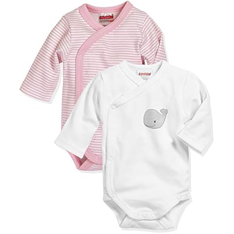 Playshoes Unisex Baby Wickel-body 1/1-arm 2er Pack Wal 809503, 14 - Rosa, 50 Cover