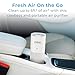 Pure Enrichment PureZone Mini Portable Air Purifier - Cordless True HEPA Filter Cleans Air & Eliminates 99.97% of Dust, Odors, & Allergens Close to You - Cars, School, & Office (White)
