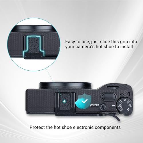Image of JJC Metal Thumb Grip for Ricoh GR IIIx HDF GR3x GR III HDF GRIII GR3 Camera | Hot Shoe Thumb Rest Support Grip for Stable and Safe Hand Hold, Not Affect The Use of Camera Buttons