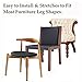 20PCS (5 Sets) Chair Socks Fancy Table Leg Pads with Cute Cat Paws Design, Reliable Furniture and Floor Protector, 4 Different Patterns + 1 Grey Pattern - Pack of 20 Socks