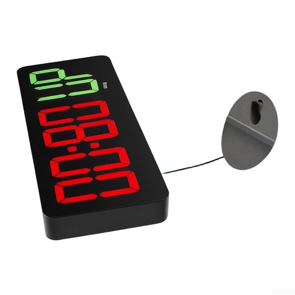 Temporizador digital de entrenamiento ABS con pantalla LED de 3 pulgadas (2