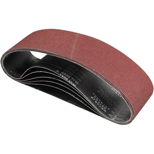 Image of STEBRUAM 5PCS Sanding Belt 150 x 1220 mm,40/60/80/120/240 Mixed Grit