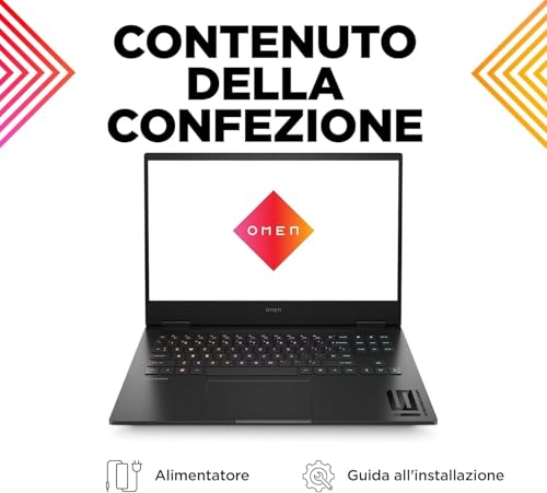 OMEN 16-wd0003sl Notebook, Intel Core i5-13420H, 16GB RAM DDR5, 512GB SSD PCIe NVMe, Display 16,1" FHD 144Hz IPS, Grafica Nvidia RTX 4050 6GB GDDR6, Wi-Fi 6, FreeDOS, Nero - Notebook - Immagine 8