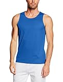 Fruit of the Loom SS116M Camiseta sin Mangas, Azul (Royal), Large para Hombre