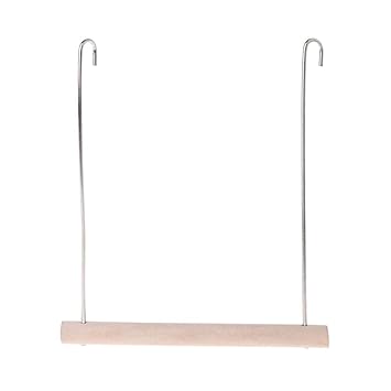 Western Era Joyful Perch Swing Toy Cage Hanging Platform, Climbing, Exercise Perch for Birds (Large)