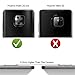 (4 Pack) AKWOX Tempered Glass Camera Lens Protector for Huawei Mate 20 Pro Webcam, Ultra Thin 0.2mm 9H Hard Lens Protector, Anti-Scratch,Dustproof,High Transmittance