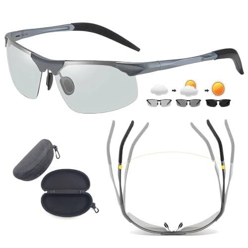 Photochromic Anti-Glare Polarized Sunglasses