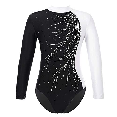 Agoky Justaucorps Danse/gymnastique Sans Manches Strass - Femme, Polyester/élasthanne - Dos Creux