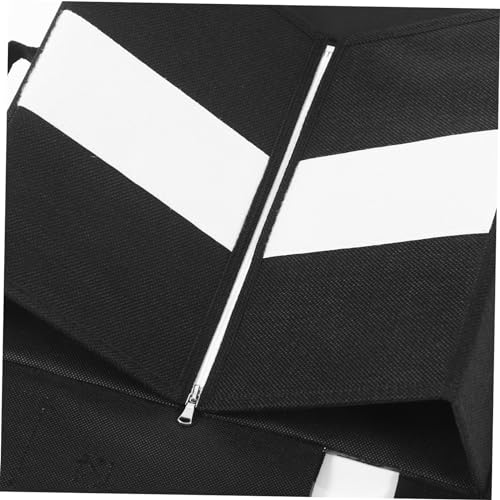 Fenêtre visible et fermeture éclair : bac de rangement pliable