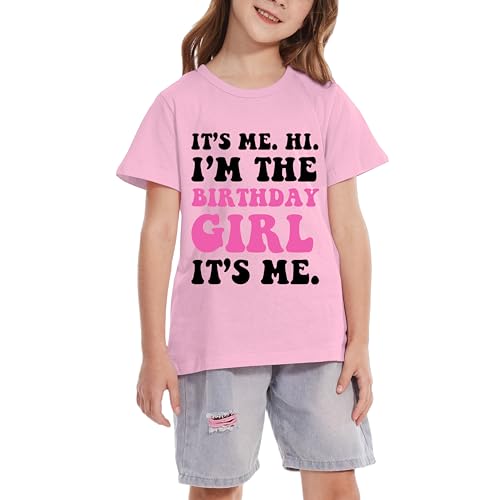Image of Birthday Girl Shirt Girls 1st-14th Birthday Outfit Teen Toddler Baby Cute Short Sleeve T-Shirt