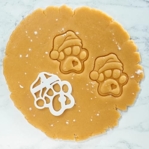 Ausstechformen Pfote Ausstecher 2 Stück Plätzchenausstecher Pfote, 3D Keksausstecher Hundepfoten, Ausstecher Plätzchen Ausstechform Katzenpfote für Kinder Geburtstag Katze Party Dekoration