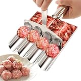 4-in-1 Meatball Maker Tool, Meatb all maker tool, Spoon with Cutting, Stainless Steel Kitchen Restaurant Must Have Meatball Making Set, DIY Quick Cooking meatballs