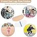 Anti Chafing Thigh Guards, Thigh Inner Clear Invisible Prevention Friction Patch, Skin Lift Transparent Waterproof Adhesive Tape, 2 Colors, Skin 6 + Clear 6, 12PCS
