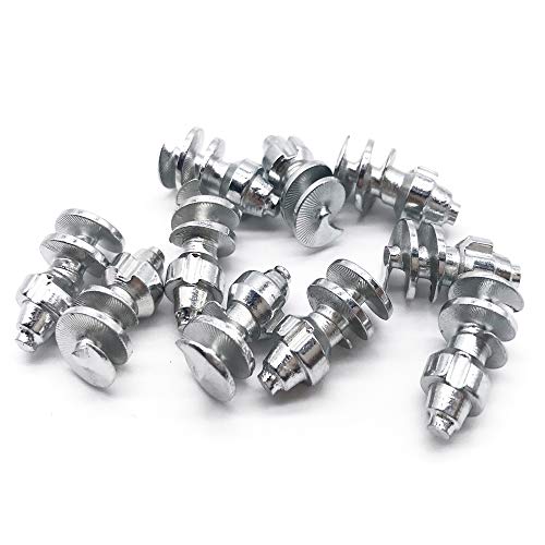 Image of Screw in Tire Stud,Spikes for tire,Marrkey 100PCS Steel Body Carbide Tips [Security Anti-Skid] Wheel Tyre Snow Tire Spikes for Loaders Tractors Skid Steer Tires & Tracks MS1910(8 x 19mm)