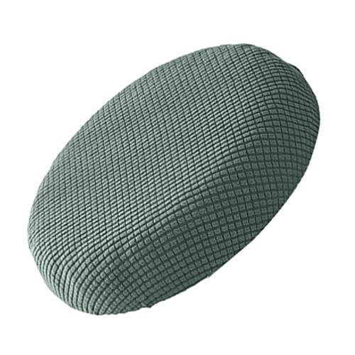 Housse de tabouret de bar rond vert matcha pour chaise de cuisine - 2