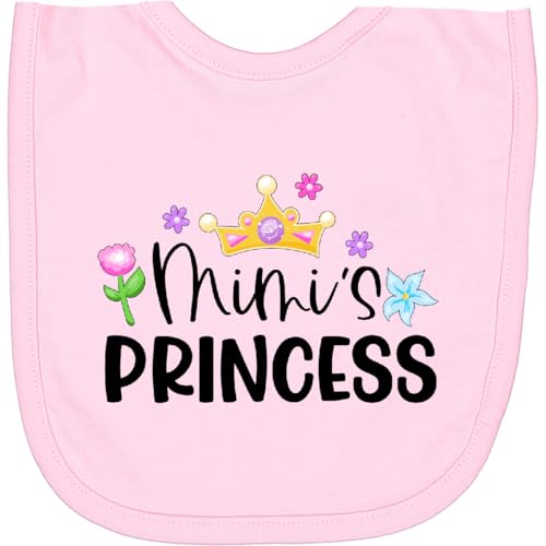 inktastic Mimi's Princess Crown and Flowers Newborn Bib