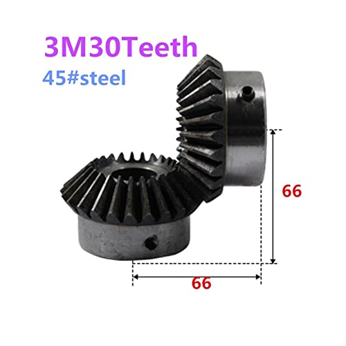Engrenage conique 30 dents 3 modules alésage 40mm acier - 3
