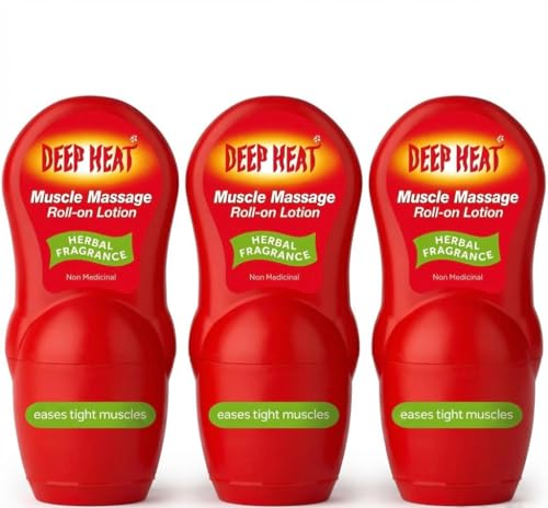 Orginal Deap Heat Muscle Massage Roll on Lotion Pack of 3