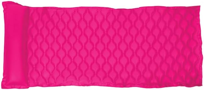 85" Roll 'N' Go Pink Inflatable Swimming Pool 1-Person Air Mattress with Pillow