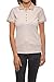 Produktbild B.C. Best Connections Shirt Polo-Shirt sommerlich weiches Damen T-Shirt im Ringel-Look Freizeit-Shirt Kurzarm-Shirt Beige, Größe:40