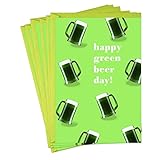 Hallmark Shoebox Pack of Funny St. Patricks Day Cards, Green Beer (6 Cards and Envelopes)