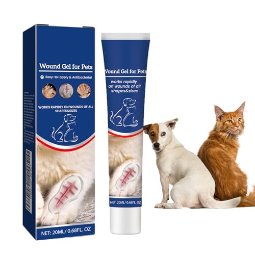 Wundpflegegel für Hunde und Katzen,Pet Wundpflegegel,Wound Gel for Pets,Wundsalbe für Hunde und Katzen,Wundgel für Katzen und Hunde,Schutzgel für Hunde und Katzen,Fördert die Wundheilung,20ml