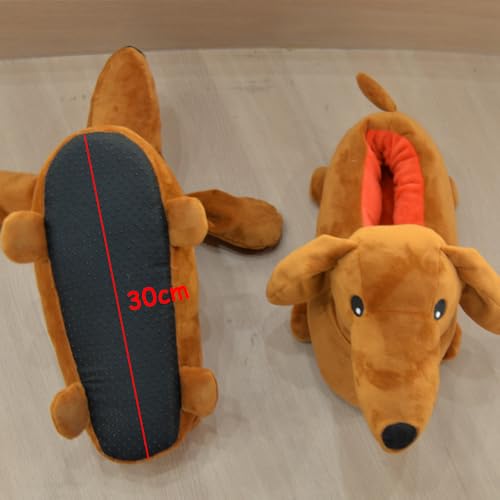 Dachshund Plush Slippers Cartoon Animals Dog Plush Shoes Women Men House Slipper Birthday3