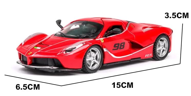Image of 1:32 Ferrari FXX K Toy Car Diecast Metal Pull Back Car - 4 Openable Doors with Sound & Light | Perfect Toy & Gift for Kids 【White】