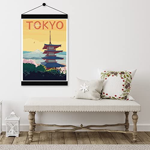 Xtvin Japan Tokyo Vintage Travel Posters From Around The World Landscape Wall Art Print Decor Painting Gift Home Decoration Stickers (12X18 Inch) #TOP6