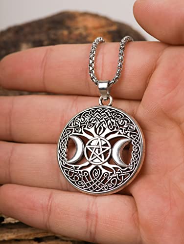 HAQUIL Viking Celtic Wiccan Tree of Life Pendant Necklace, Tree of Life Jewelry Gifts for Men and Women4