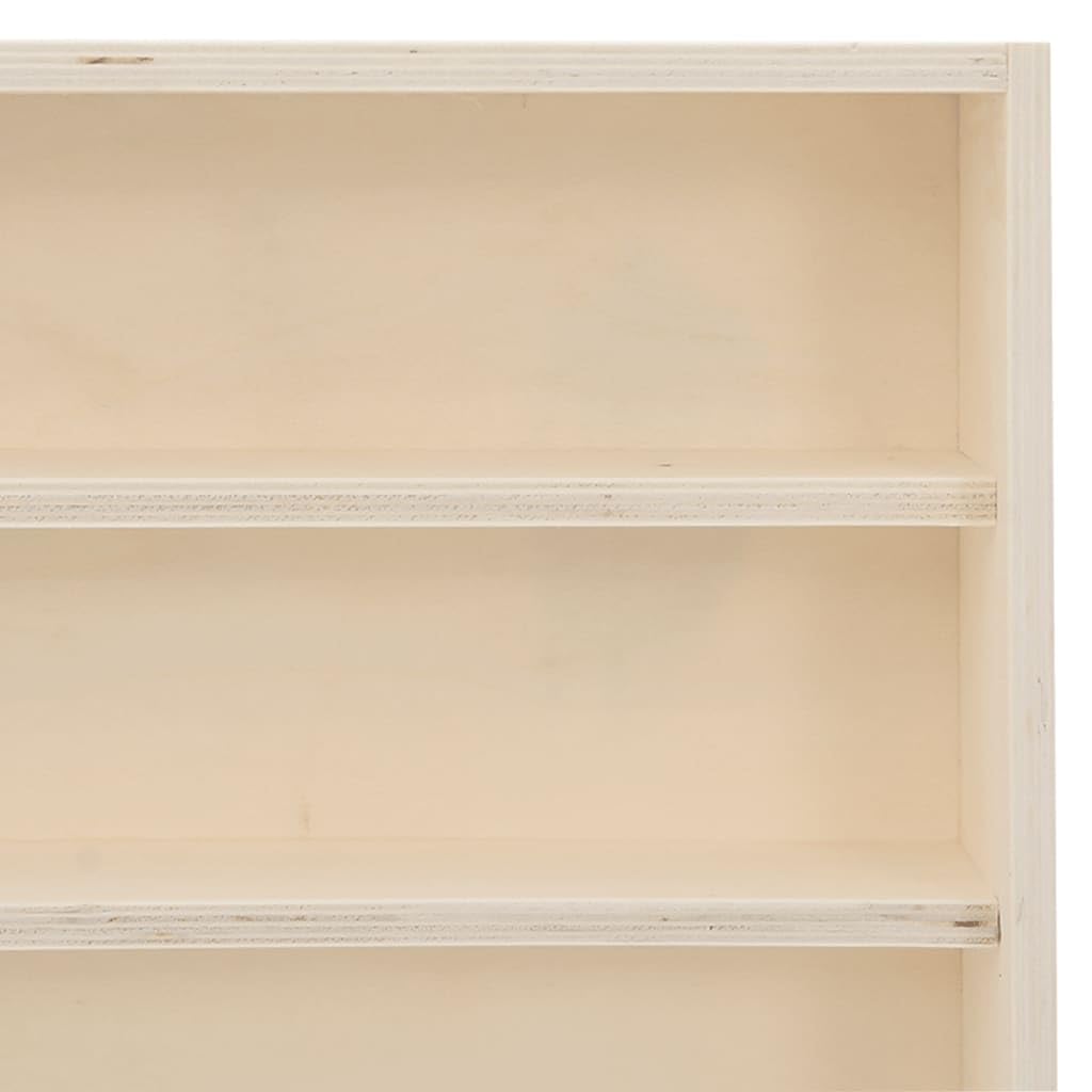Sammlervitrine aus Holz mit 6 Regalen 40x8,5x55 cm Wandvitrine Schaukasten für Modellautos Sammelfiguren und Miniaturen Platzsparender Hängeschrank für Wohnzimmer