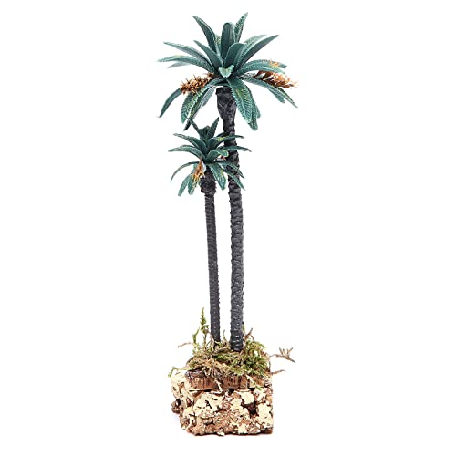 Holyart Double Palm for Nativity Scene in PVC, 20cm