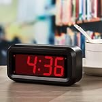 Alarm Clock, LED Digital Clock, Small Wall Clock, Battery Operated, Adjustable 3-Level Led Brightness, Dim Night Mode, 12/24Hr, Cordless, Constantly 1.2'' Digits Display for Bedroom/Travel,Easy to Set - Image 2