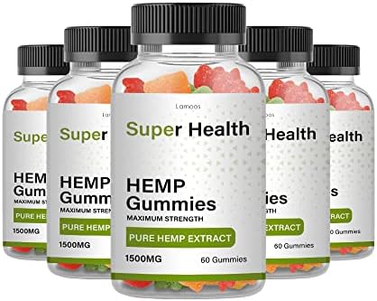 Best health supplement | Super Health Hemp – Super Health Hemp Gummies (5 Pack, 300 Gummies)
