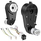 QWORK® 2 Stk. RS550 Elektro Getriebemotor 12V 40000RPM – Hochgeschwindigkeits-Upgrade für Spielzeugautos, Jeep & Quad – Leistungsstarker Ersatzmotor Set mit Kabelbaum & Schalter