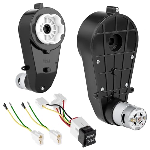 QWORK® 2 pcs RS550 moteur électrique à engrenages 12V 40000RPM