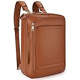 Convertible Backpack Briefcase, MISSNINE 15.6 inch Computer Bag for Women PU Leather Messenger Bag...