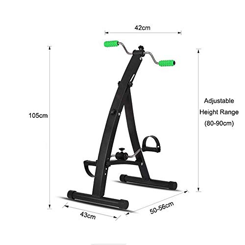 Bicicleta de pedales plegable para rehabilitación de piernas y brazos miniatura 3